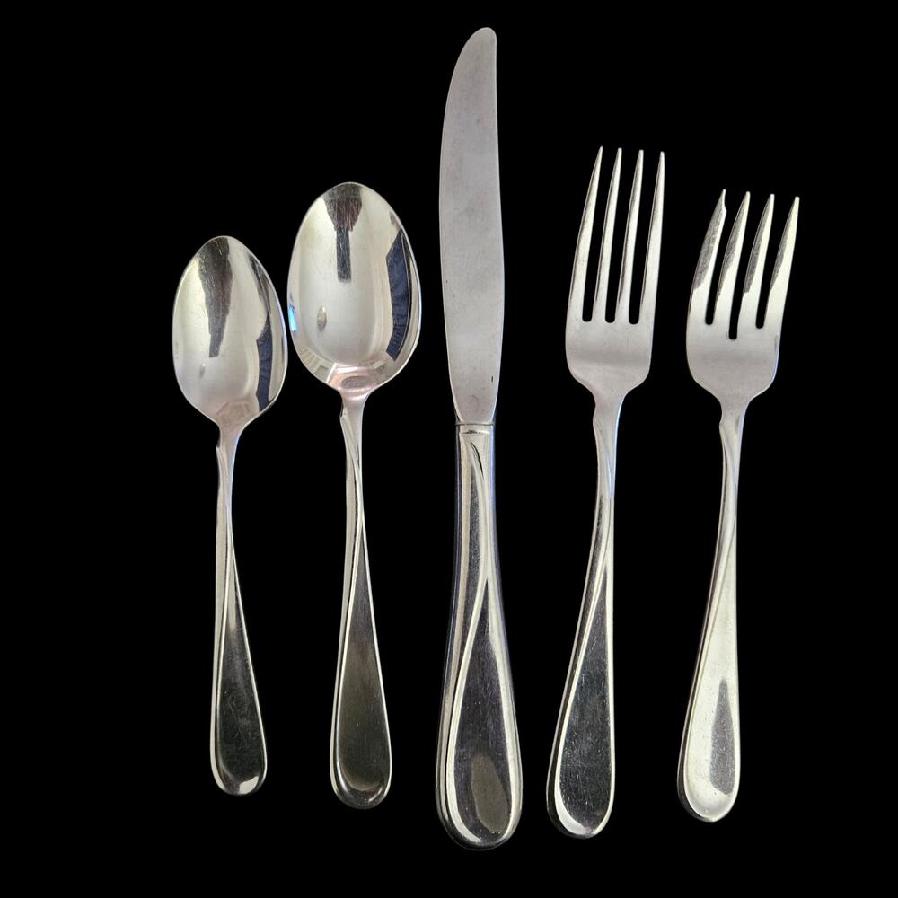 Oneida Stainless Flatware 5 Pc Place Setting Flight Reliance USA